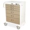 Harloff Tall Medical Treatment Cart, Standard Width, Six Drawers, Electronic Keypad Lock MDS3030EKC06 - alternate 2
